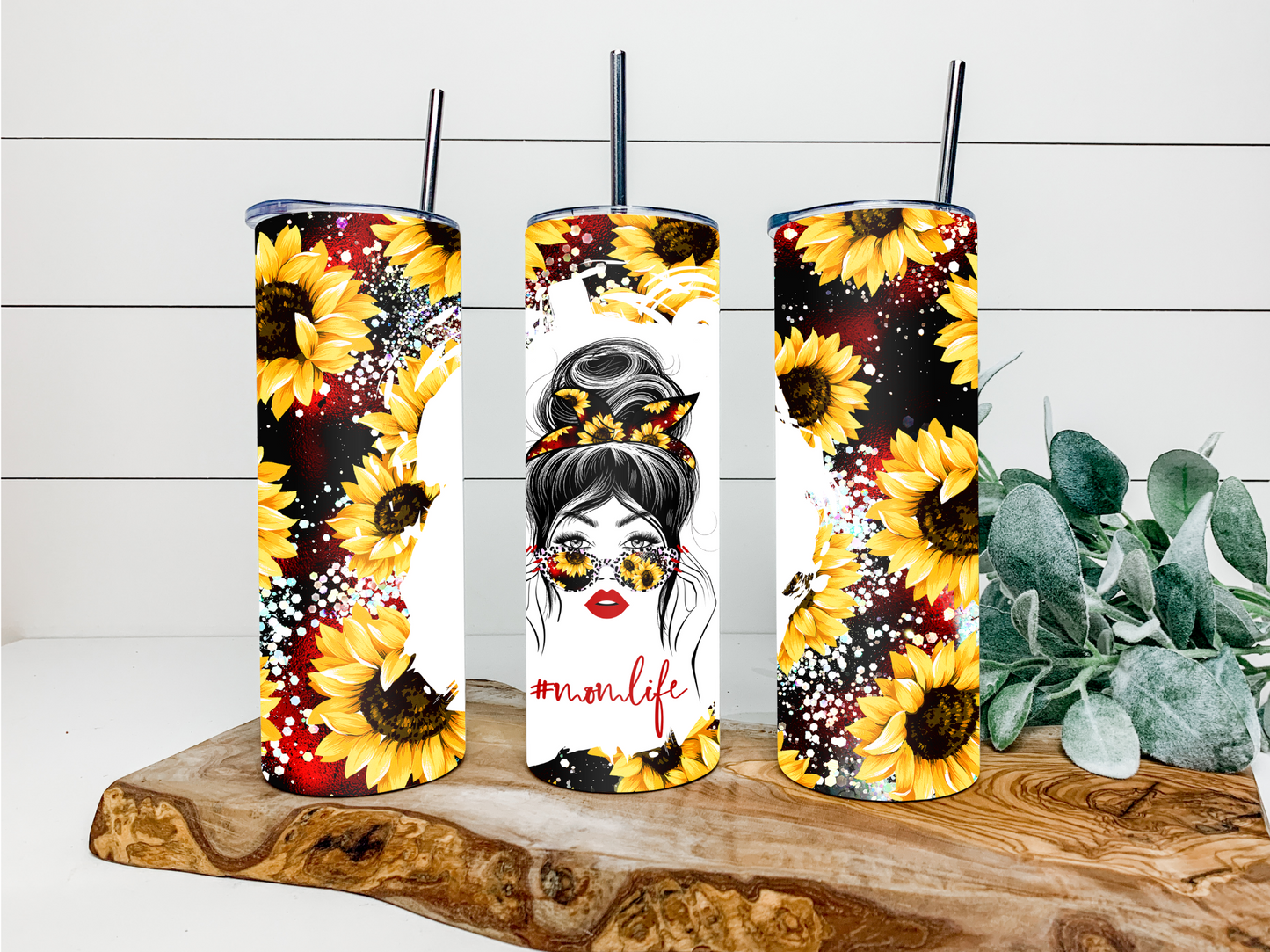 Sunflower Mom Life Duo Tumbler