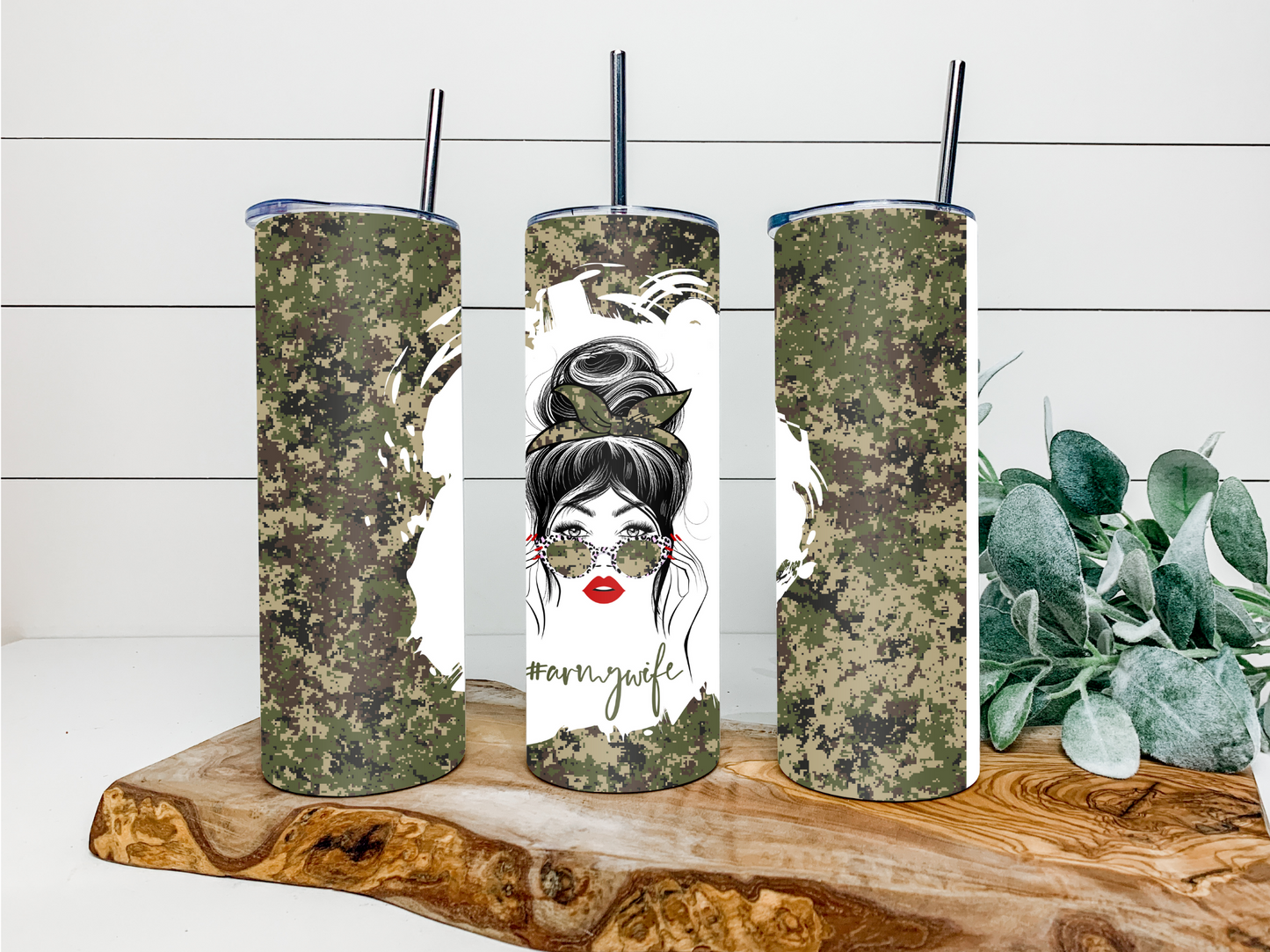 Army Wife Duo Tumbler