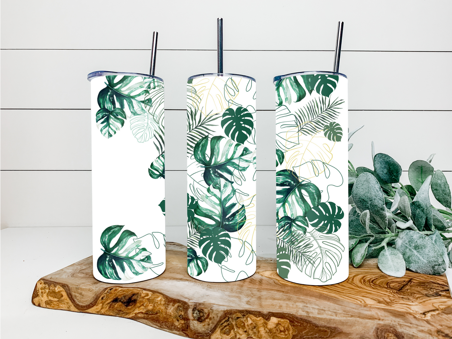 Monstera Leaf Duo Tumbler