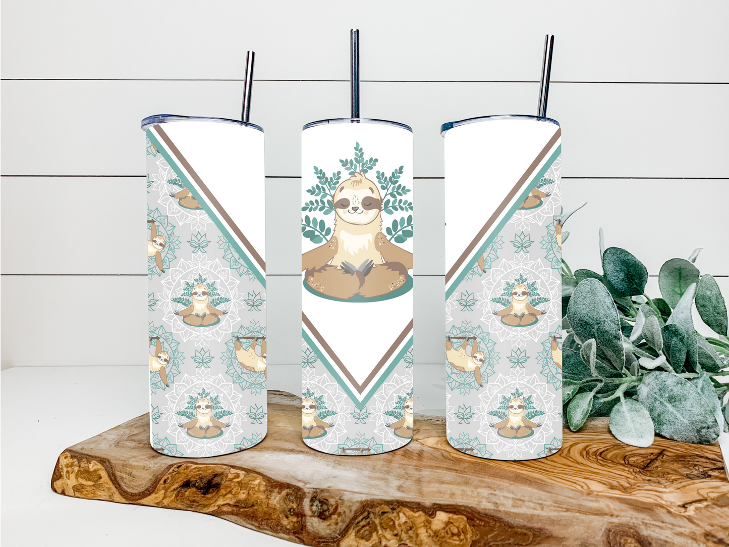 Meditating Sloth Duo Tumbler