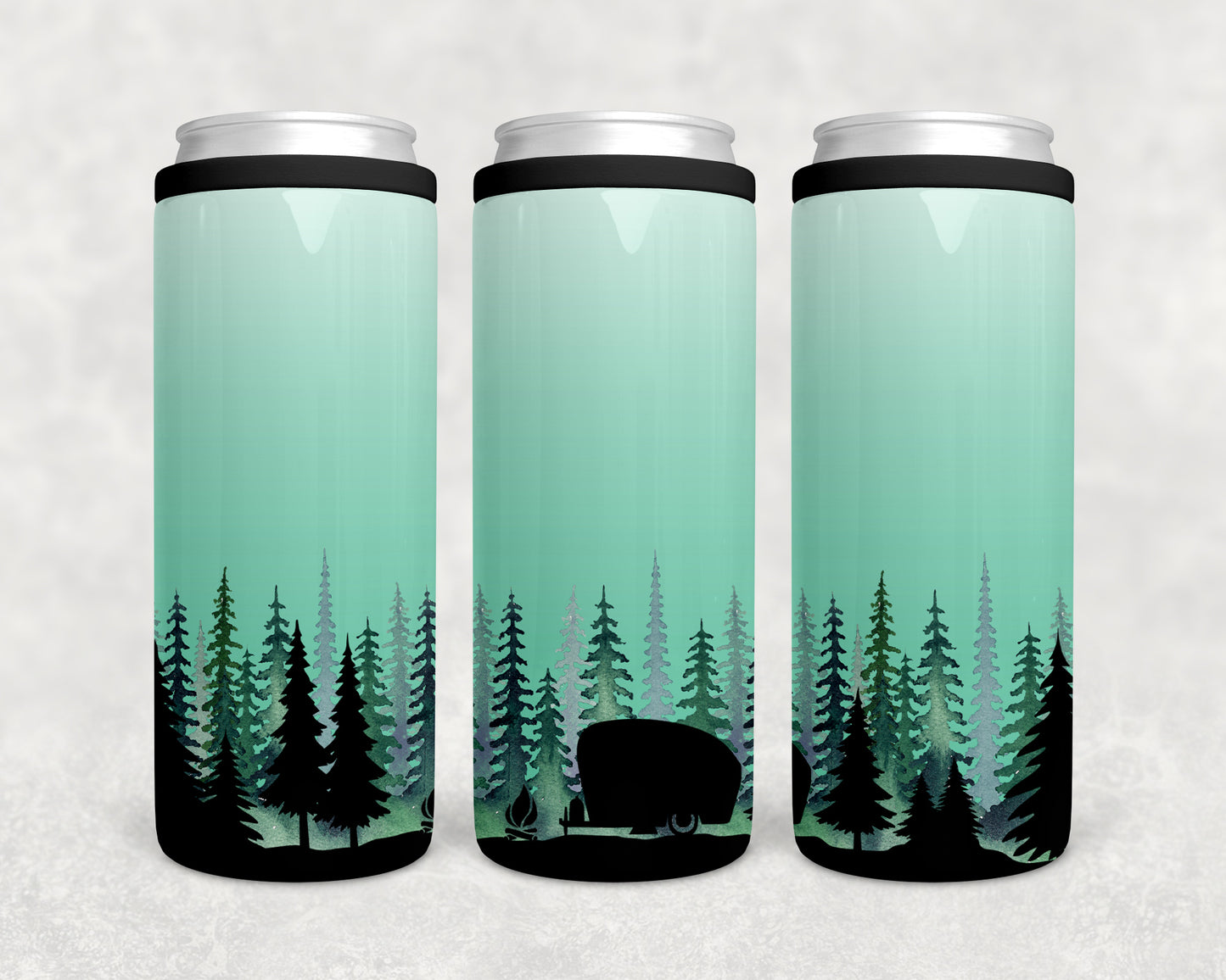 Camper 12oz Skinny Can Coozie