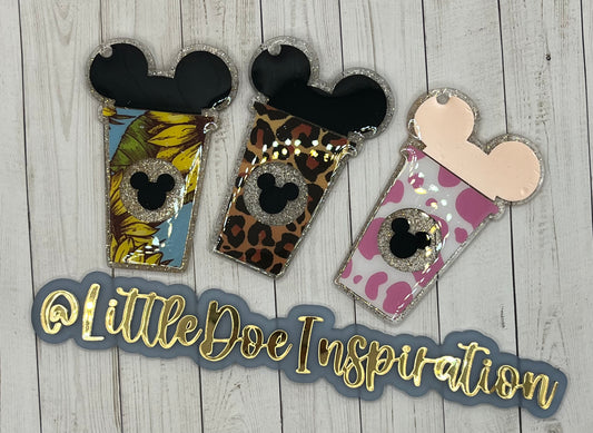 Mouse Ear Latte Keychain