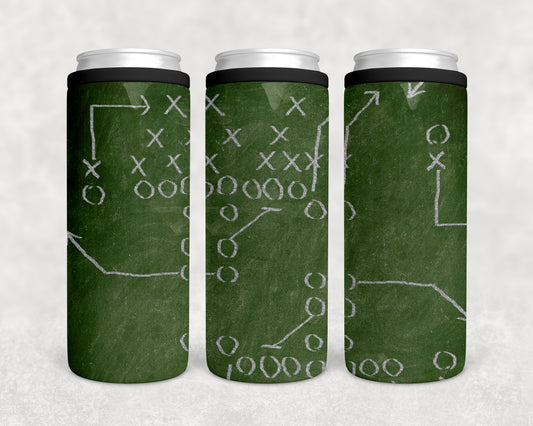 Game Plan 12oz Skinny Can Coozie